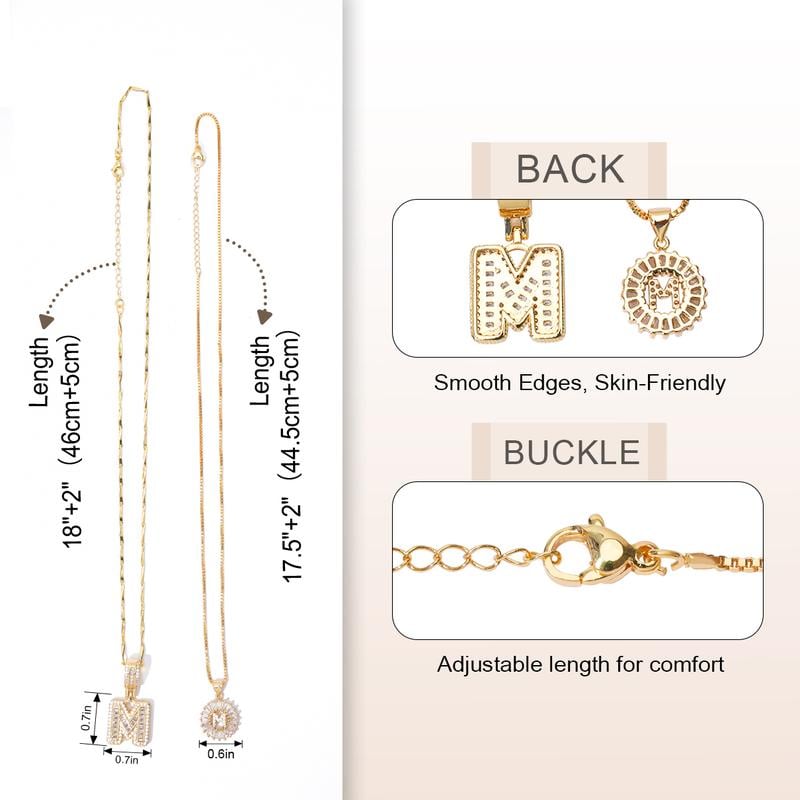 LuminaLetter™ 14K Gold Initial Necklace