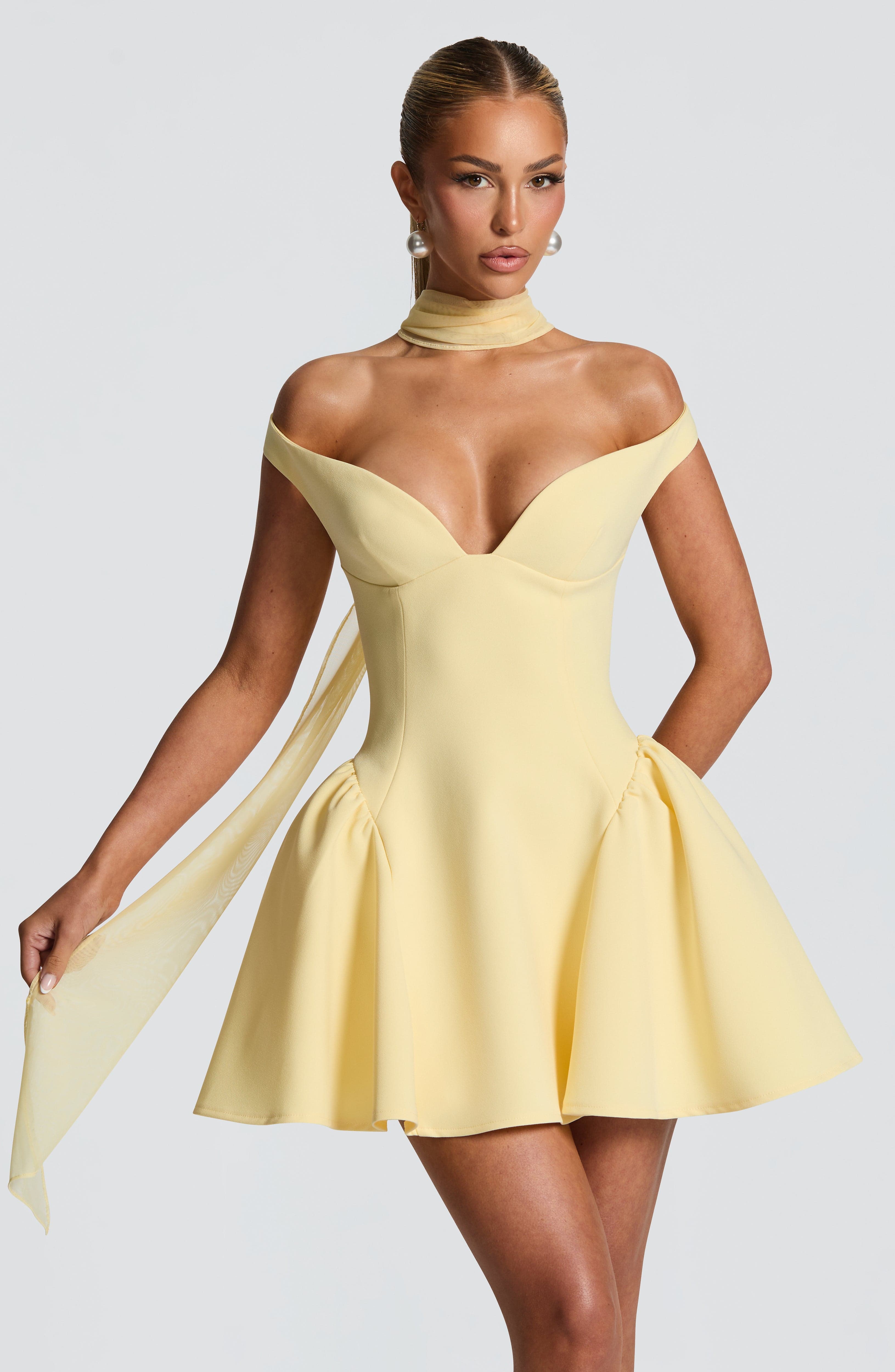 Lemon Dream Mini Dress
