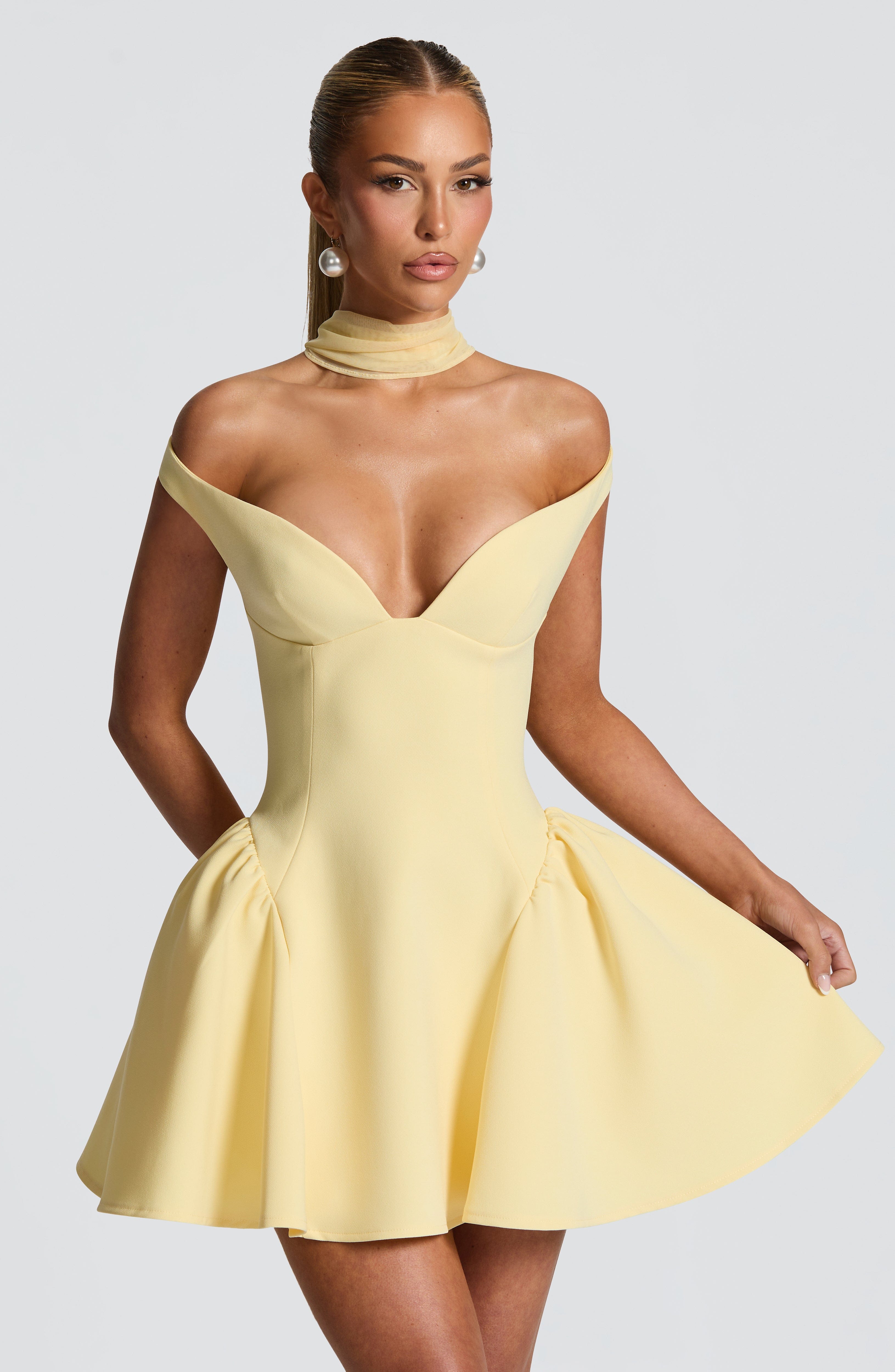 Lemon Dream Mini Dress