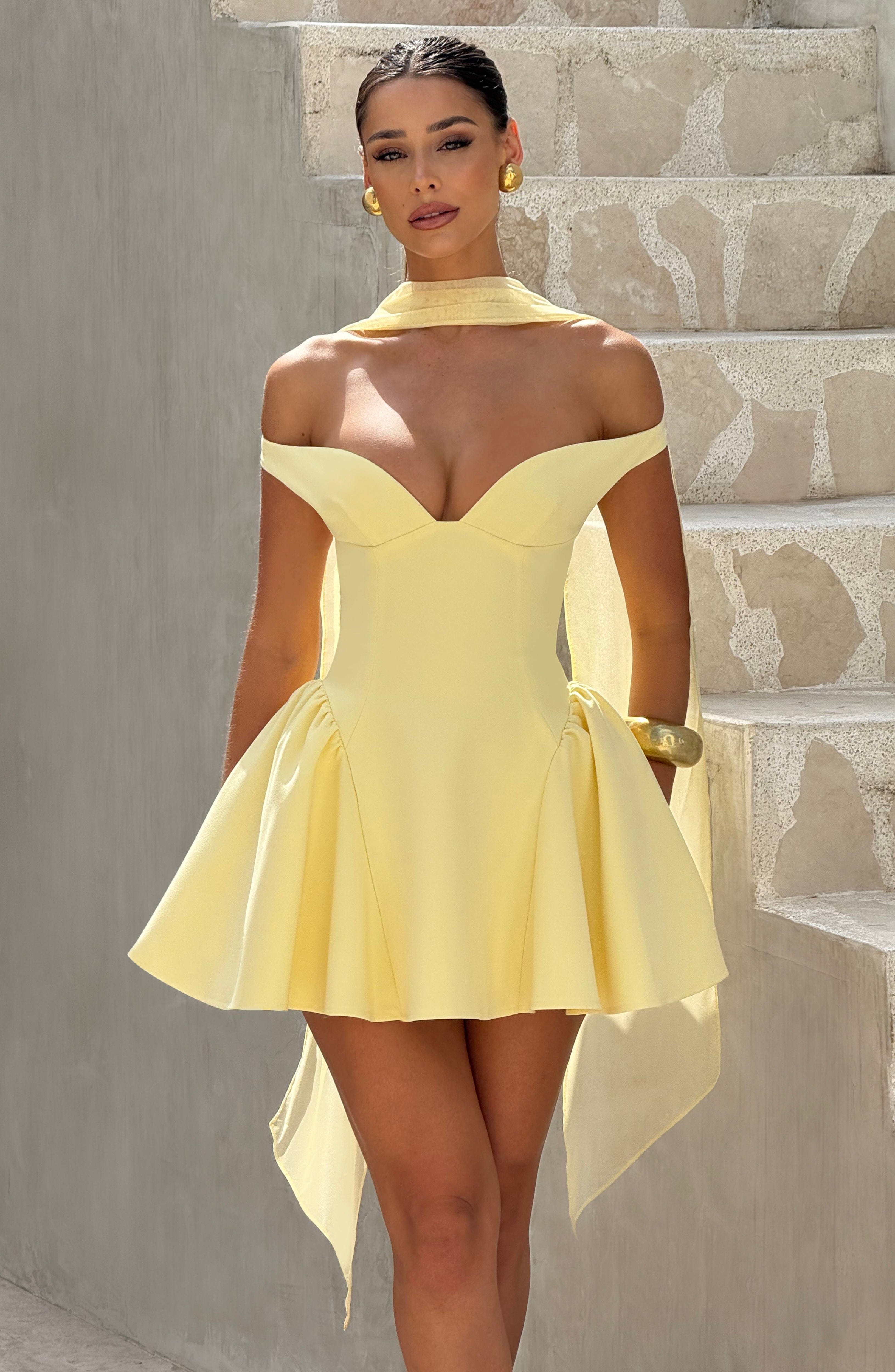Lemon Dream Mini Dress